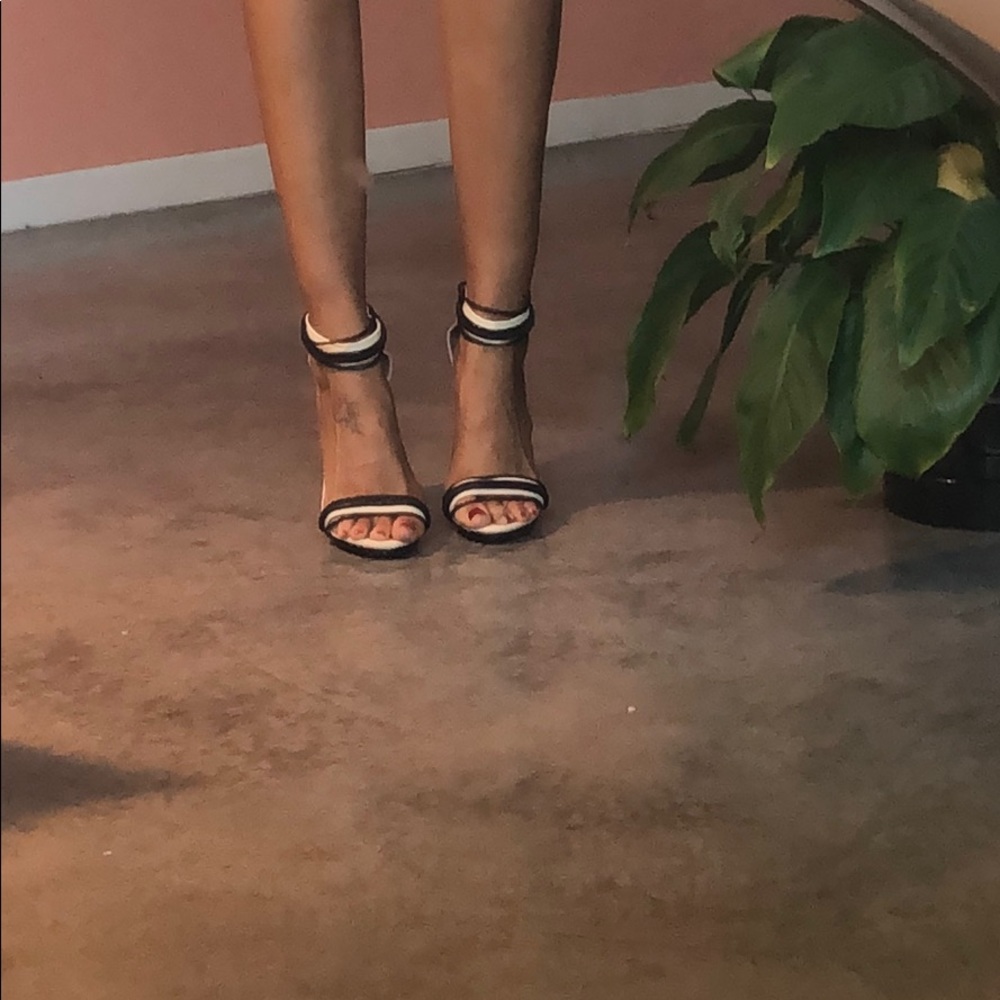 Braided sandal heel